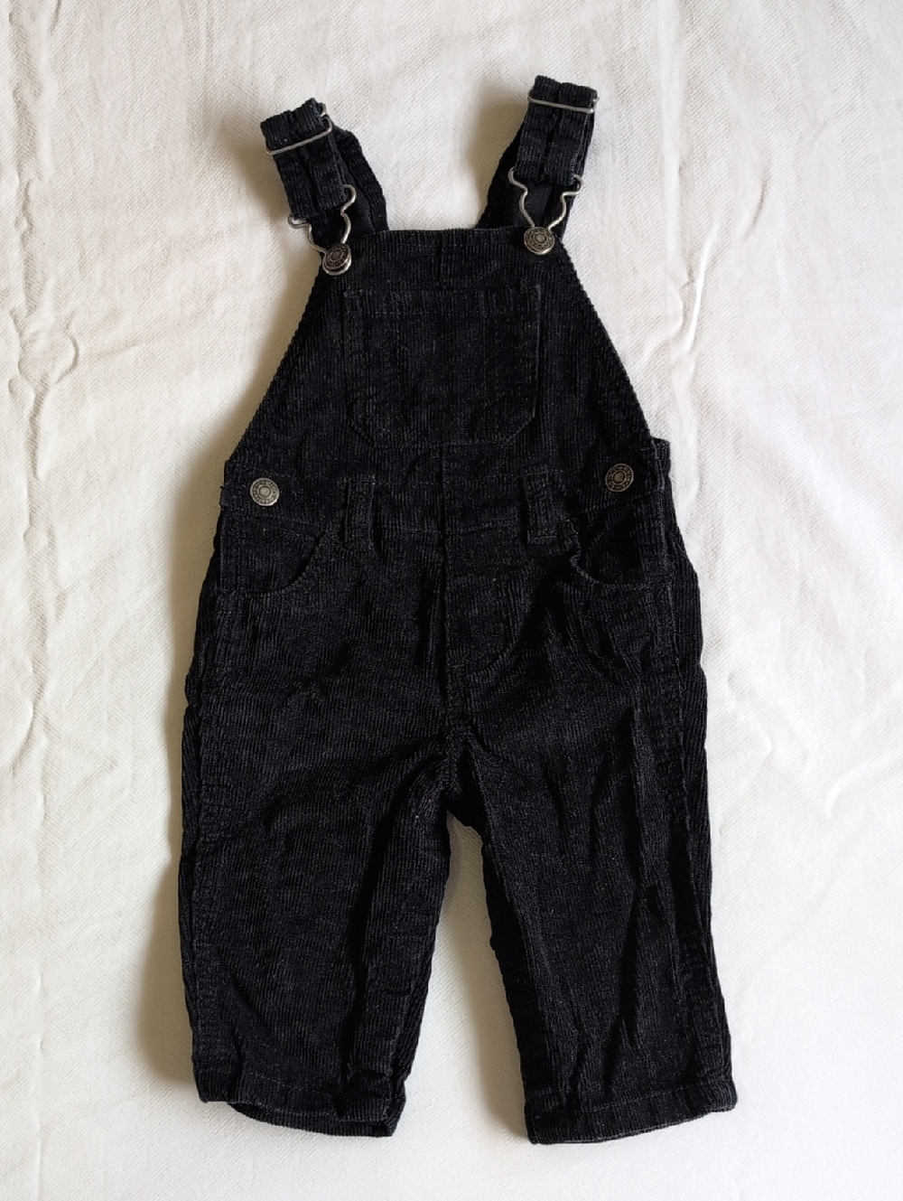 carter's cotton corduroy overalls black 6 months baby unisex